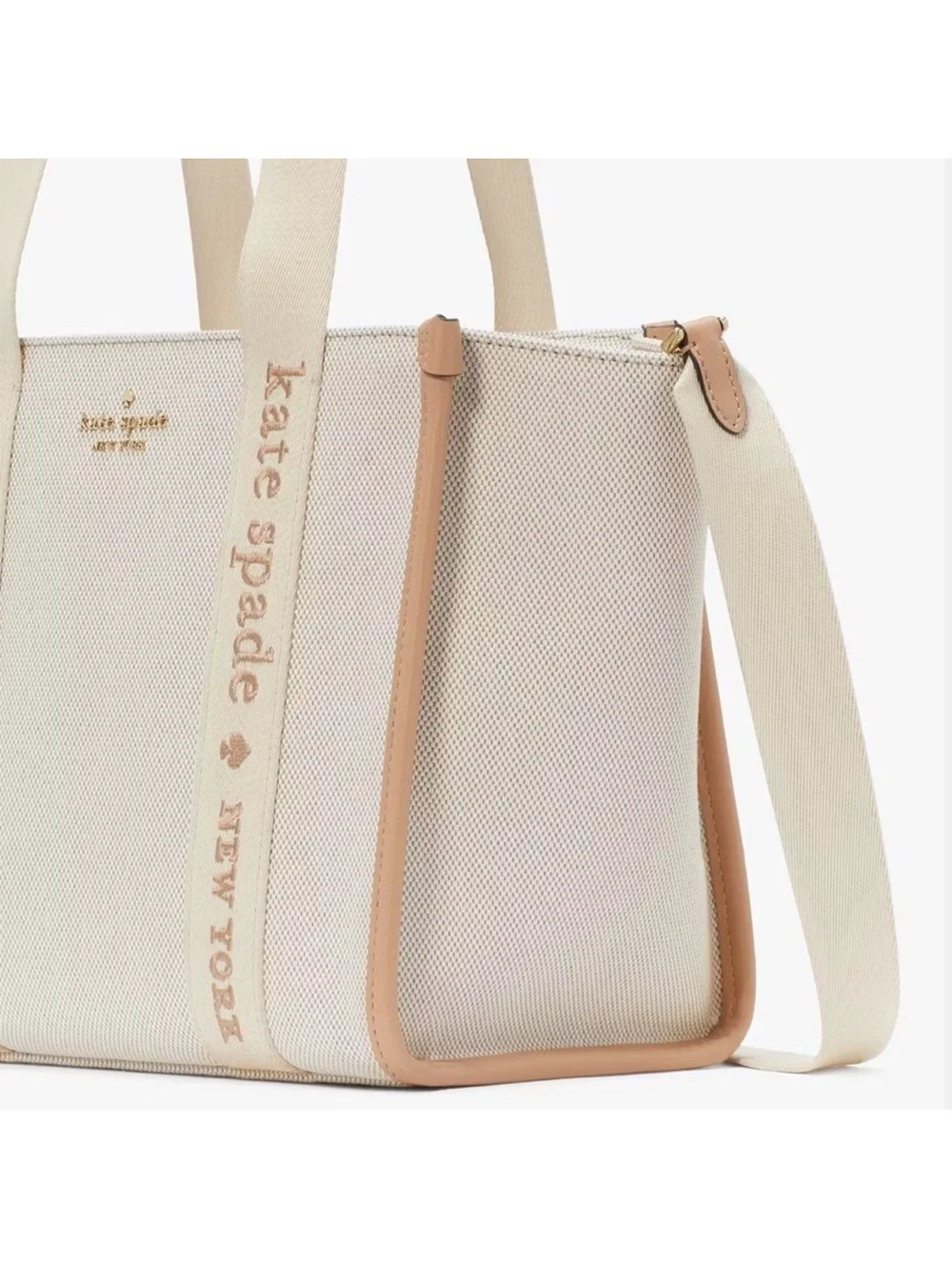 Kate Spade New York Kip Canvas Small Tote Crossbody Bag